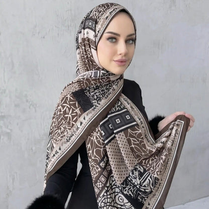 Printed Hijab Scarf(MH239) - A-1 Thread Vault