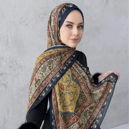 Printed Hijab Scarf(MH239) - A-1 Thread Vault
