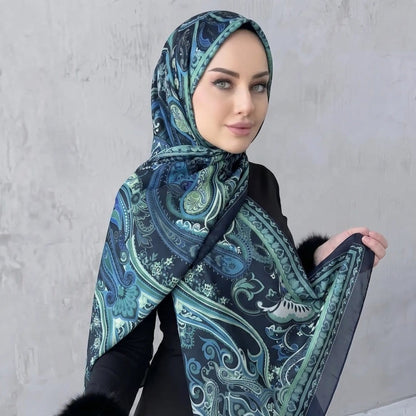 Printed Hijab Scarf(MH239) - A-1 Thread Vault