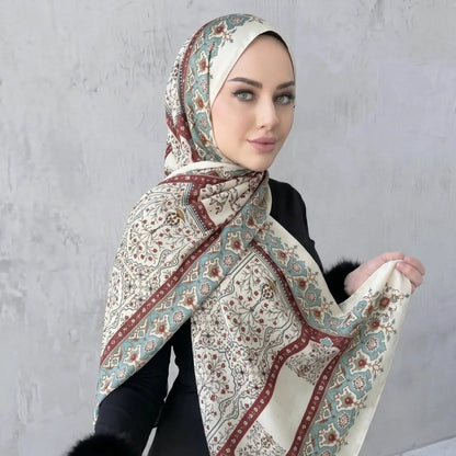 Printed Hijab Scarf(MH239) - A-1 Thread Vault