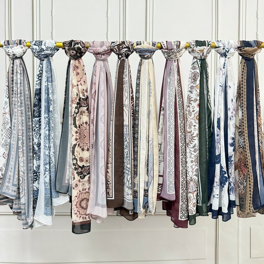 Printed Hijab Scarf(MH239) - A-1 Thread Vault