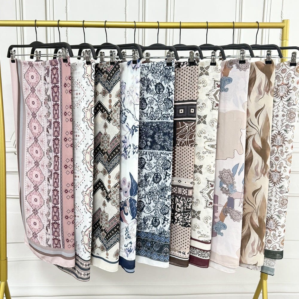 Printed Hijab Scarf(MH239) - A-1 Thread Vault