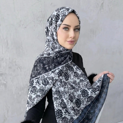 Printed Hijab Scarf(MH239) - A-1 Thread Vault