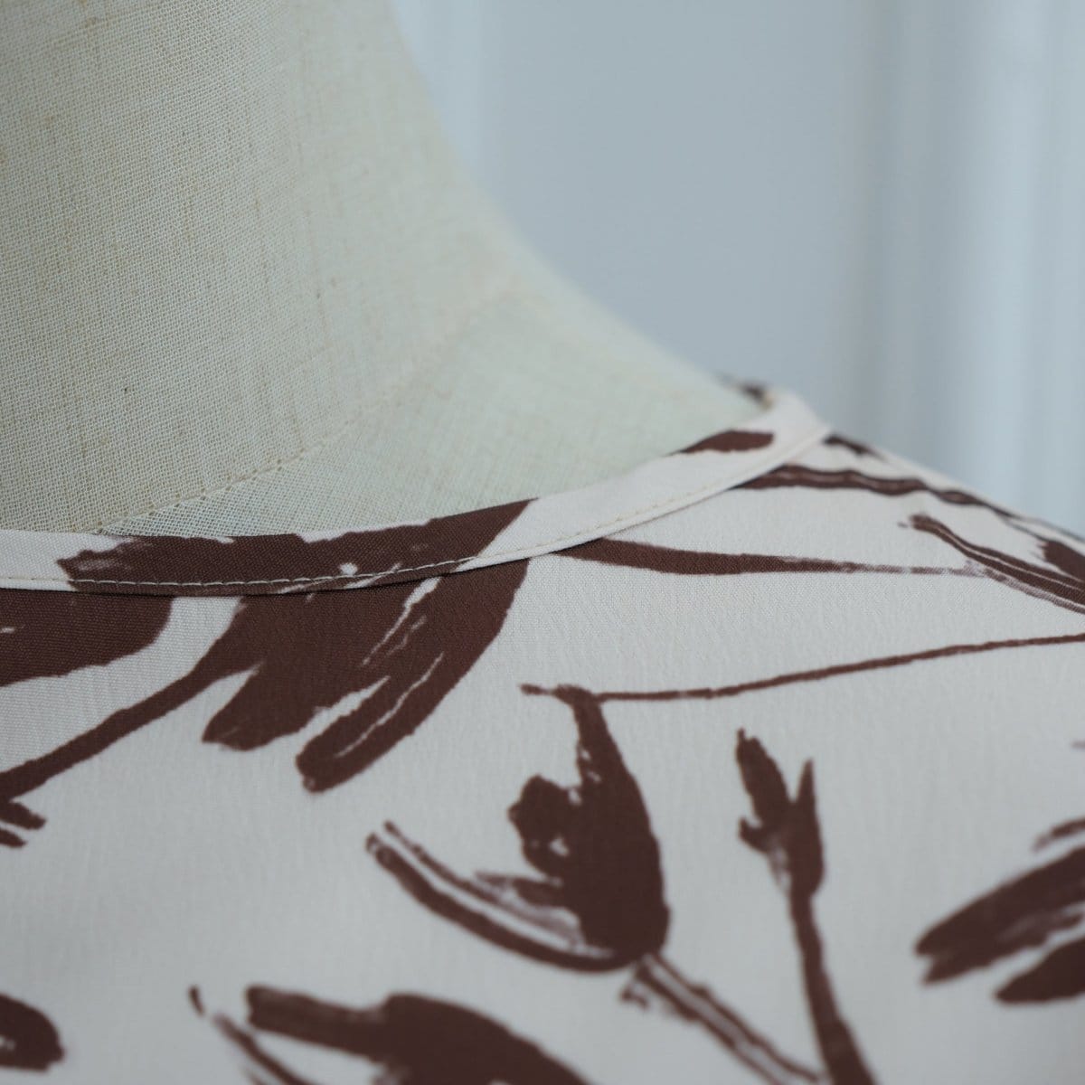 Printed Washed-Crinkle Bell Sleeve Maxi Dress(MS474) - A-1 Thread Vault
