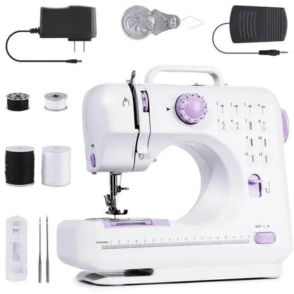 Pro Portable Electric Sewing Machine – 12 Stitches, Adjustable Speed, Multifunctional - A-1 Thread Vault