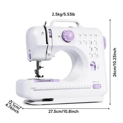 Pro Portable Electric Sewing Machine – 12 Stitches, Adjustable Speed, Multifunctional - A-1 Thread Vault