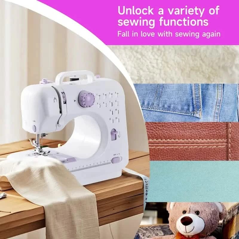 Pro Portable Electric Sewing Machine – 12 Stitches, Adjustable Speed, Multifunctional - A-1 Thread Vault