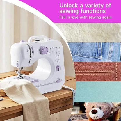 Pro Portable Electric Sewing Machine – 12 Stitches, Adjustable Speed, Multifunctional - A-1 Thread Vault