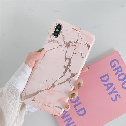 Ring Stand Marble iPhone Case - A-1 Thread Vault