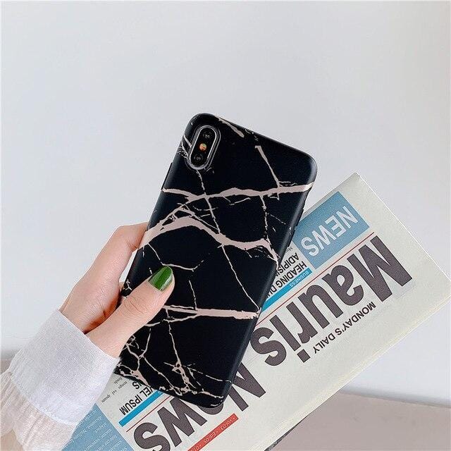 Ring Stand Marble iPhone Case - A-1 Thread Vault