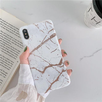 Ring Stand Marble iPhone Case - A-1 Thread Vault