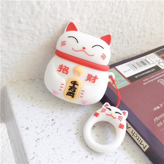 Lovely Lucky Cat Airpods Case - A-1 Thread Vault
