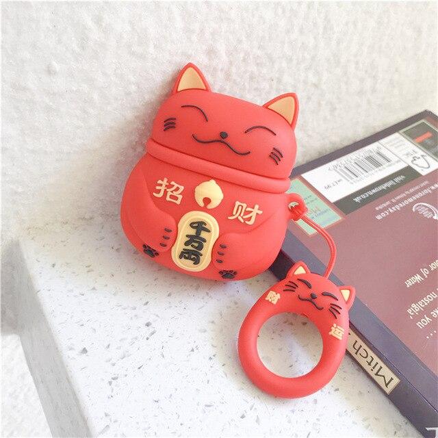 Lovely Lucky Cat Airpods Case - A-1 Thread Vault