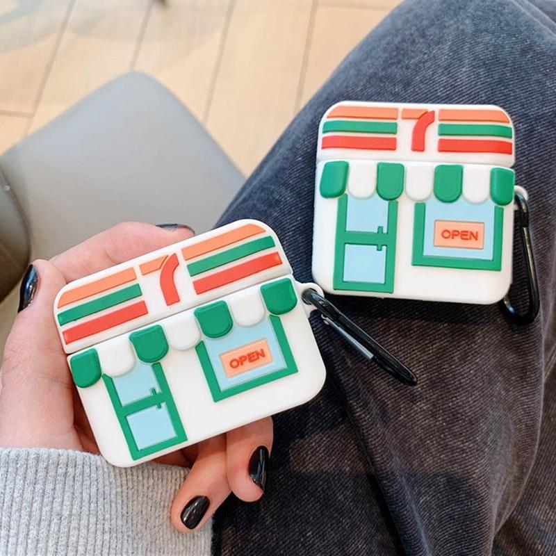 Cartoon Cute Convenience Store Airpods Pro Case - A-1 Thread Vault