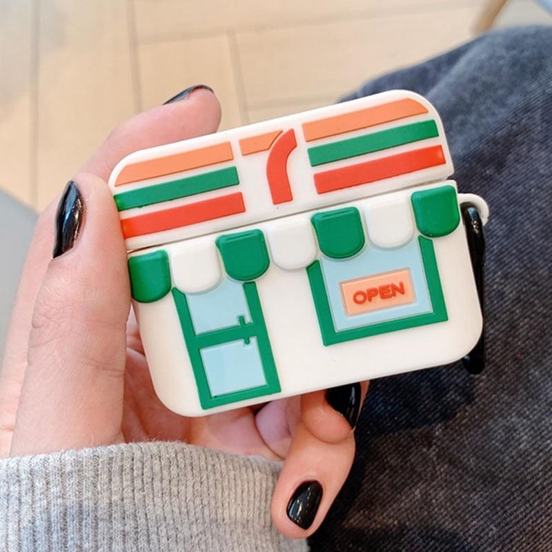 Cartoon Cute Convenience Store Airpods Pro Case - A-1 Thread Vault