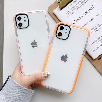 Solid Color Clear Shockproof iPhone Case - A-1 Thread Vault