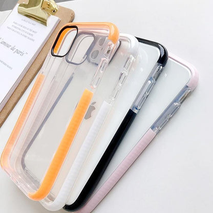 Solid Color Clear Shockproof iPhone Case - A-1 Thread Vault