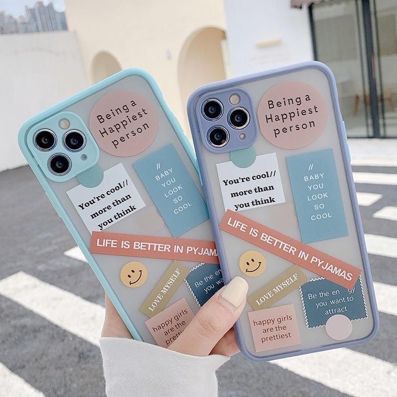 Cute Label Words iPhone Case - A-1 Thread Vault