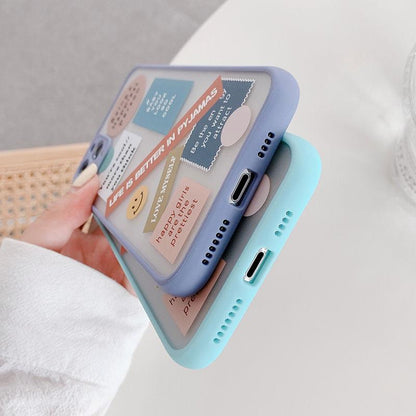 Cute Label Words iPhone Case - A-1 Thread Vault