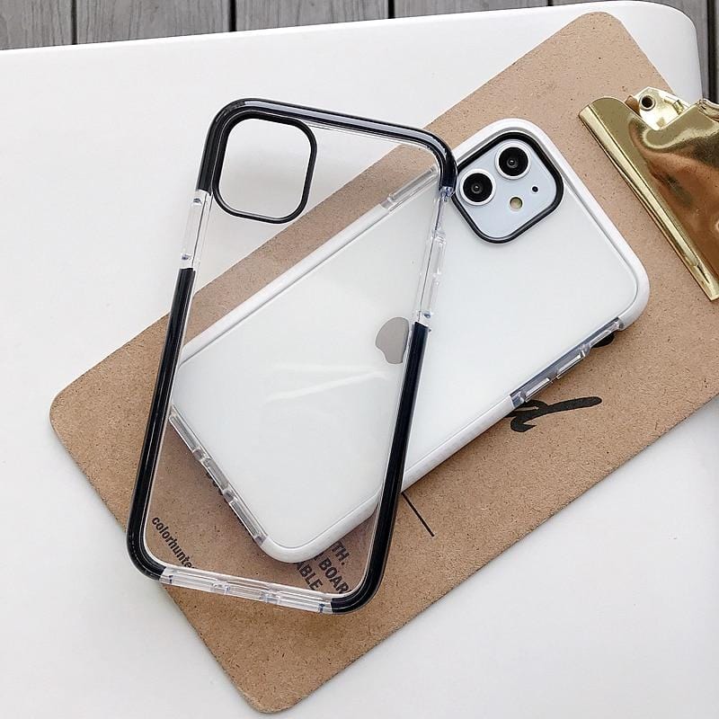 Solid Color Clear Shockproof iPhone Case - A-1 Thread Vault