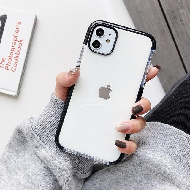 Solid Color Clear Shockproof iPhone Case - A-1 Thread Vault