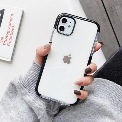 Solid Color Clear Shockproof iPhone Case - A-1 Thread Vault