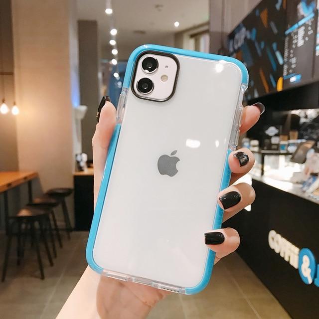 Solid Color Clear Shockproof iPhone Case - A-1 Thread Vault