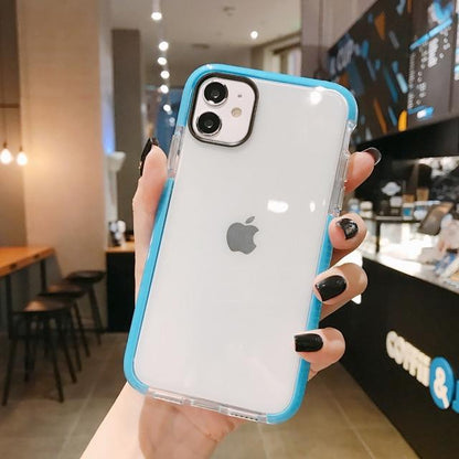 Solid Color Clear Shockproof iPhone Case - A-1 Thread Vault