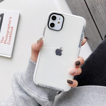 Solid Color Clear Shockproof iPhone Case - A-1 Thread Vault