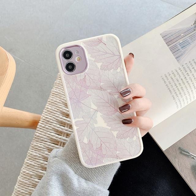 Vintage Leaves Shockproof iPhone Case - A-1 Thread Vault