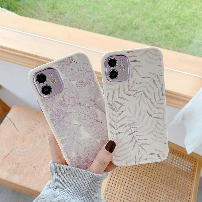 Vintage Leaves Shockproof iPhone Case - A-1 Thread Vault