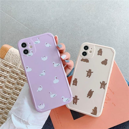 Cute Cartoon Animals iPhone Case - A-1 Thread Vault