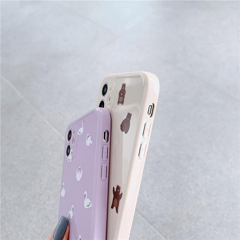 Cute Cartoon Animals iPhone Case - A-1 Thread Vault