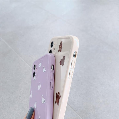 Cute Cartoon Animals iPhone Case - A-1 Thread Vault