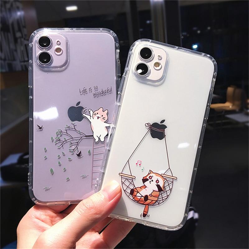 Cute Cat Painting iPhone Case - A-1 Thread Vault