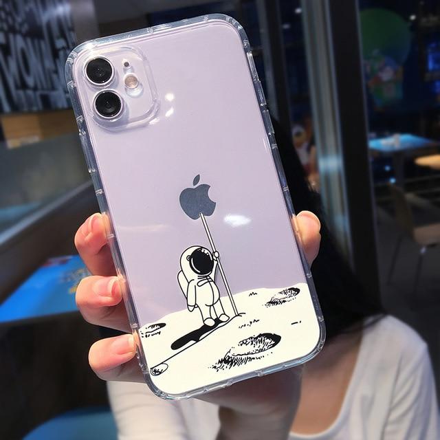 Cute Cartoon Astronaut Planet iPhone Case - A-1 Thread Vault