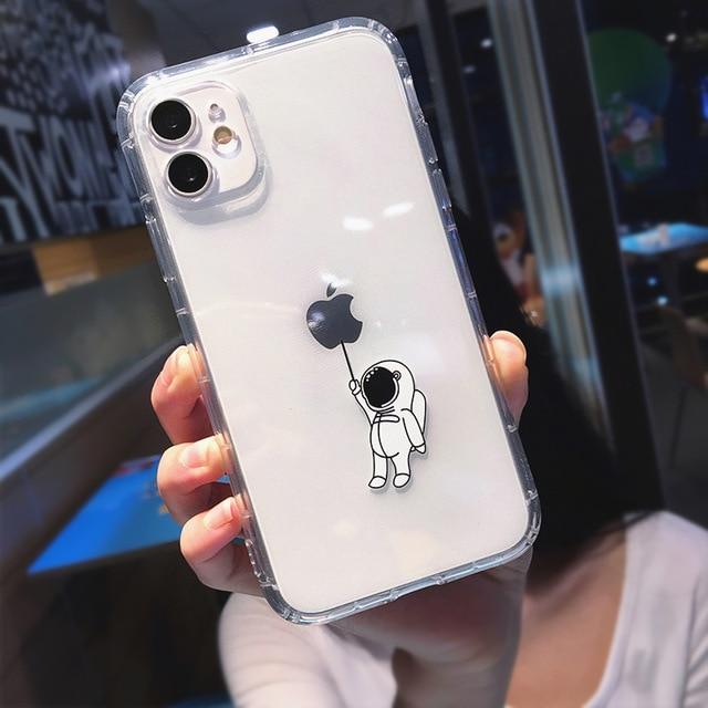 Cute Cartoon Astronaut Planet iPhone Case - A-1 Thread Vault
