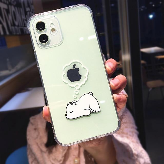 Creative Bear Panda Animal iPhone Case - A-1 Thread Vault