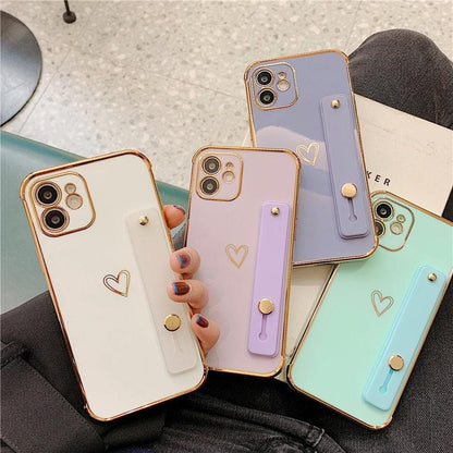 Wrist Strap Electroplated Bumper iPhone Case - A-1 Thread Vault