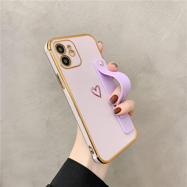 Wrist Strap Electroplated Bumper iPhone Case - A-1 Thread Vault