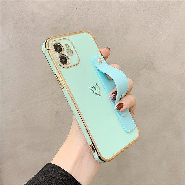 Wrist Strap Electroplated Bumper iPhone Case - A-1 Thread Vault