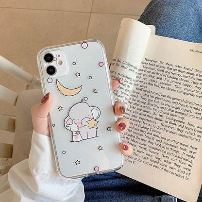 Cartoon Elephant Shockproof iPhone Case - A-1 Thread Vault