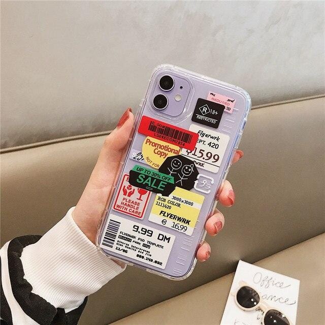 Stamp Label Barcode iPhone Case - A-1 Thread Vault