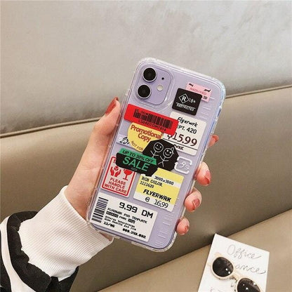 Stamp Label Barcode iPhone Case - A-1 Thread Vault