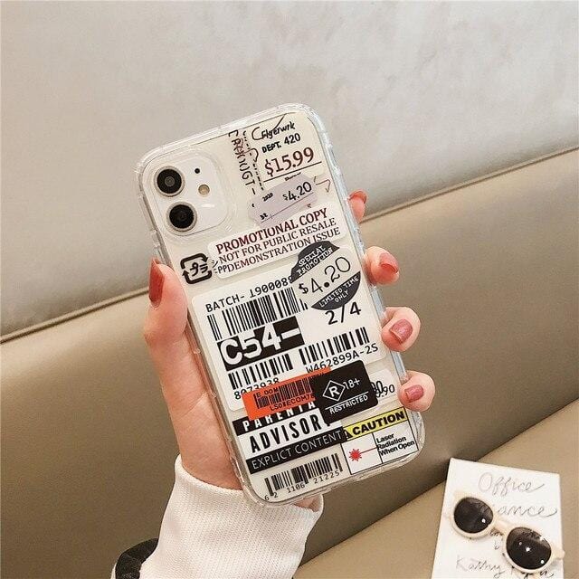 Stamp Label Barcode iPhone Case - A-1 Thread Vault