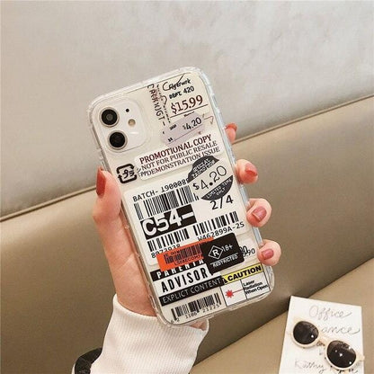 Stamp Label Barcode iPhone Case - A-1 Thread Vault