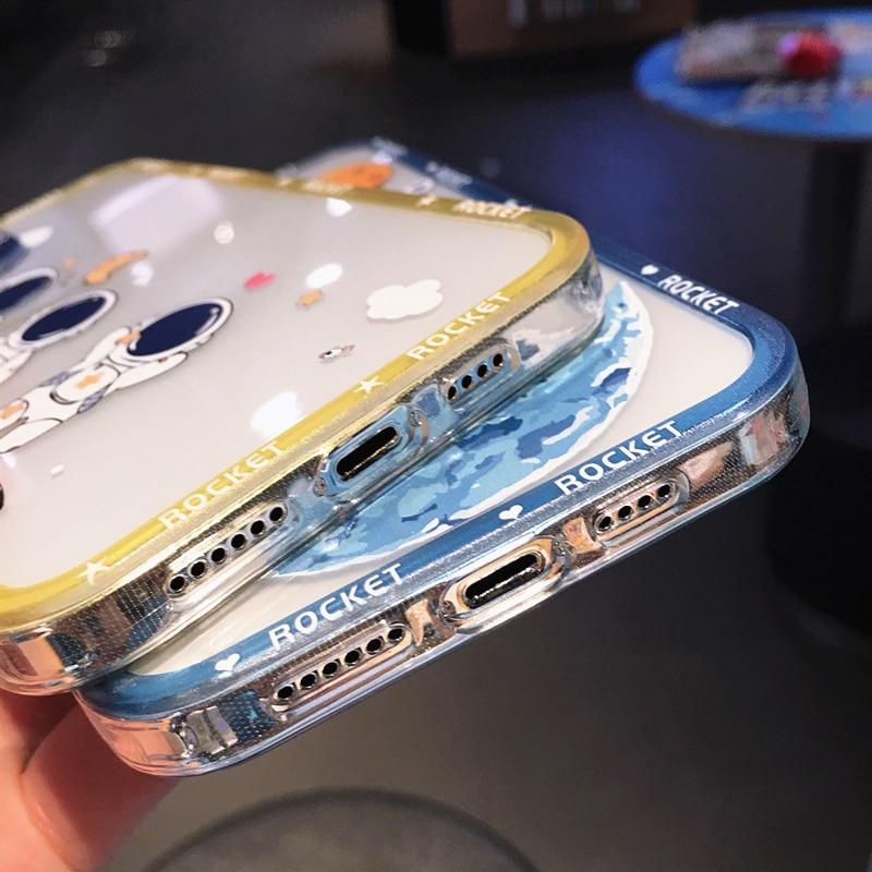 Shockproof Cartoon Astronaut iPhone Case - A-1 Thread Vault