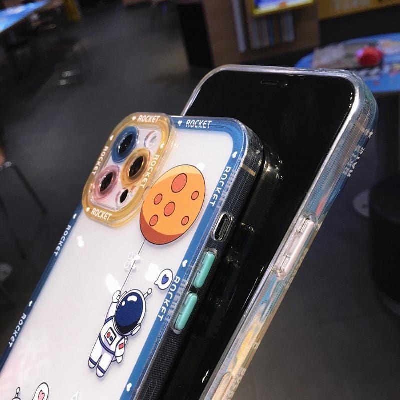 Shockproof Cartoon Astronaut iPhone Case - A-1 Thread Vault