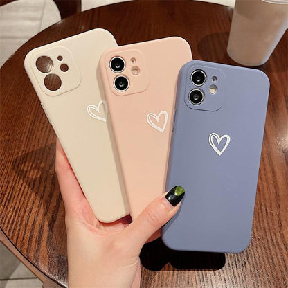 Shockproof Soft Love Heart iPhone Case - A-1 Thread Vault