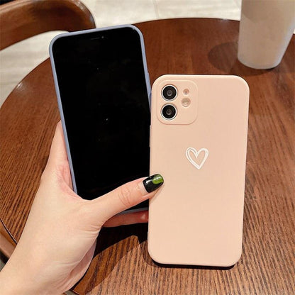 Shockproof Soft Love Heart iPhone Case - A-1 Thread Vault